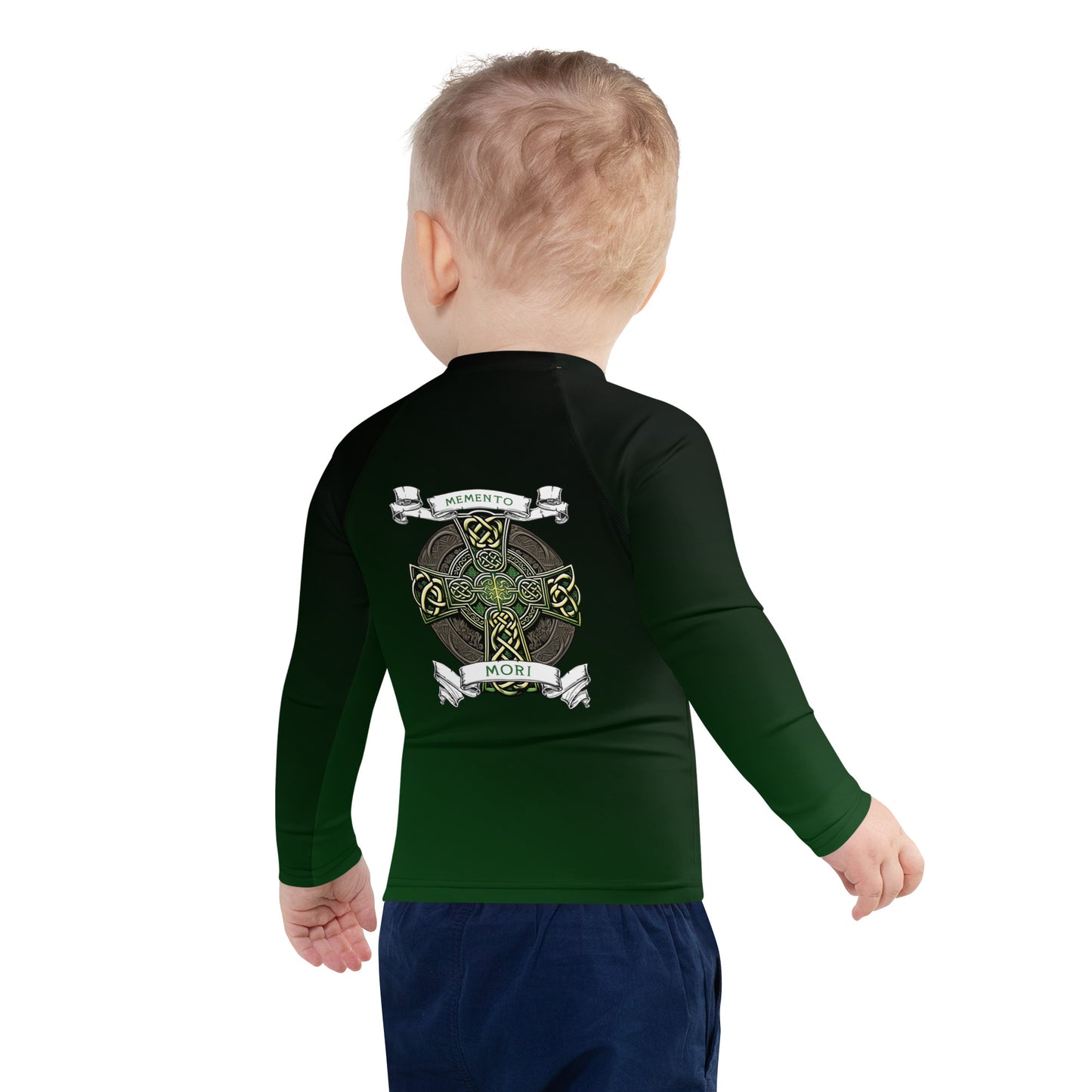 Memento Mori Celtic Cross - Kids BJJ Rash Guard