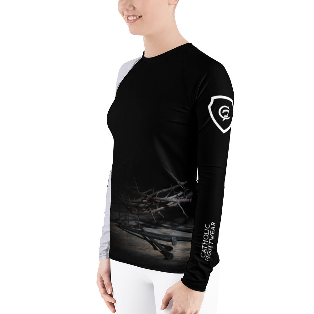 White Belt - Passion - Women's BJJ Rash Guard