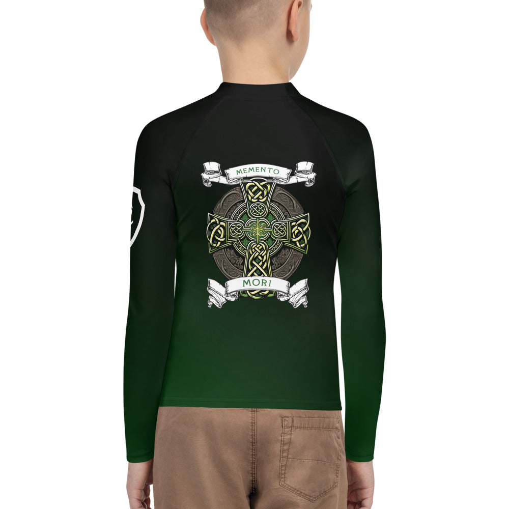 Memento Mori Celtic Cross - Youth BJJ Rash Guard