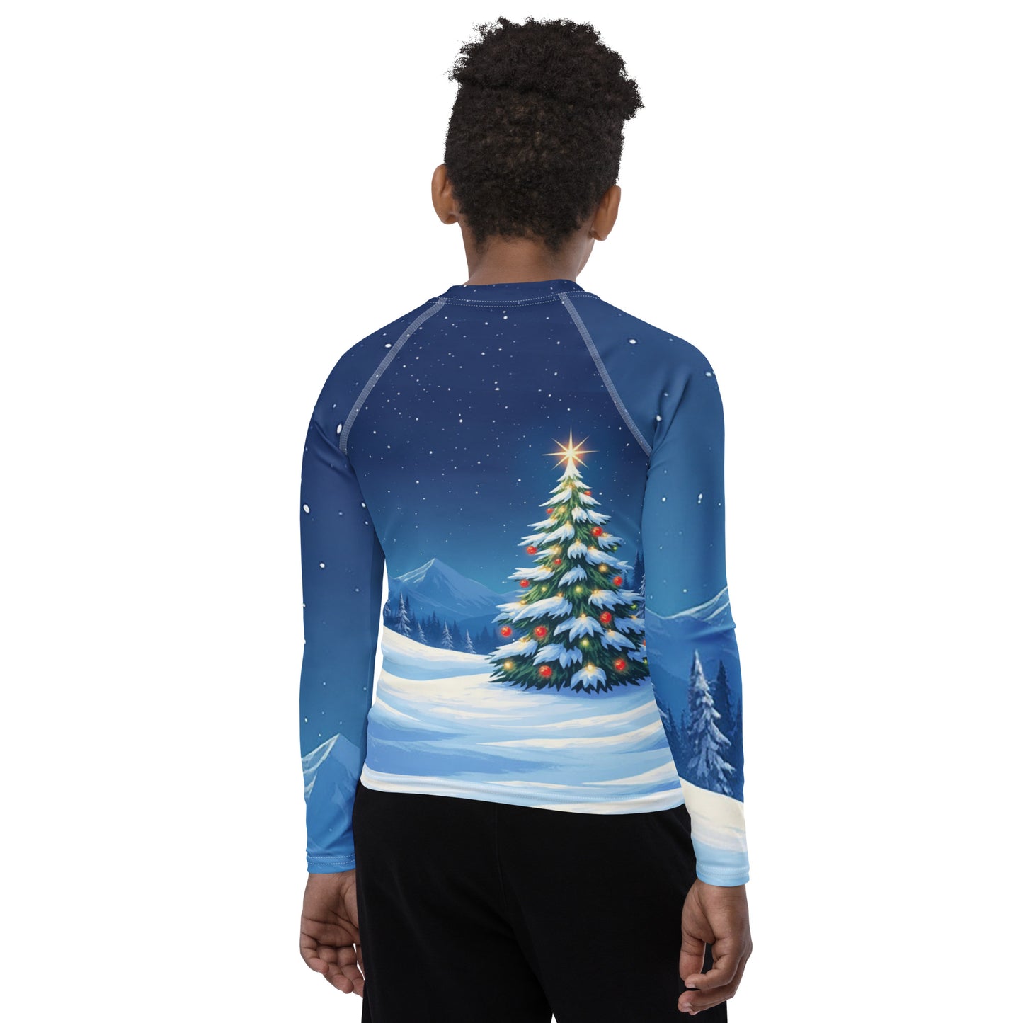 JiuJitsu Santa Clause Youth Rash Guard