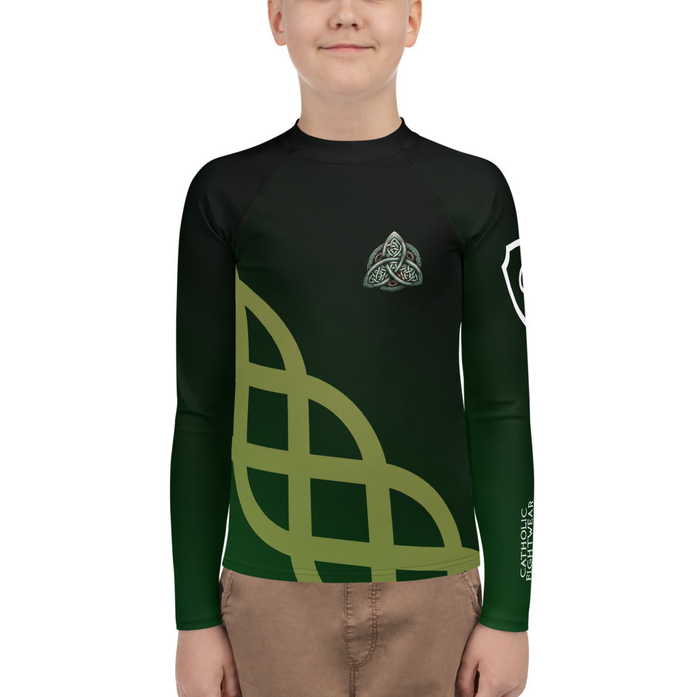 Memento Mori Celtic Cross - Youth BJJ Rash Guard