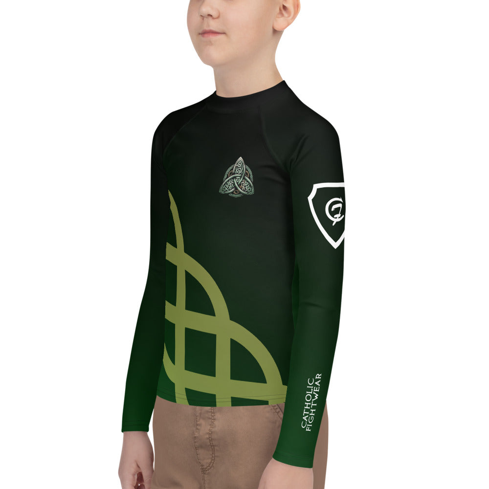 Memento Mori Celtic Cross - Youth BJJ Rash Guard