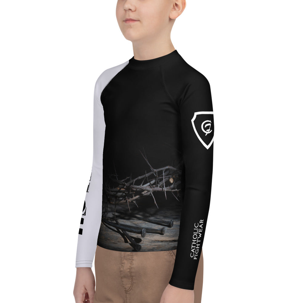 White Belt - Passion - Youth BJJ Rash Guard