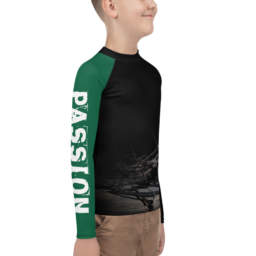 Green Belt - Passion - Youth BJJ Rash Guard