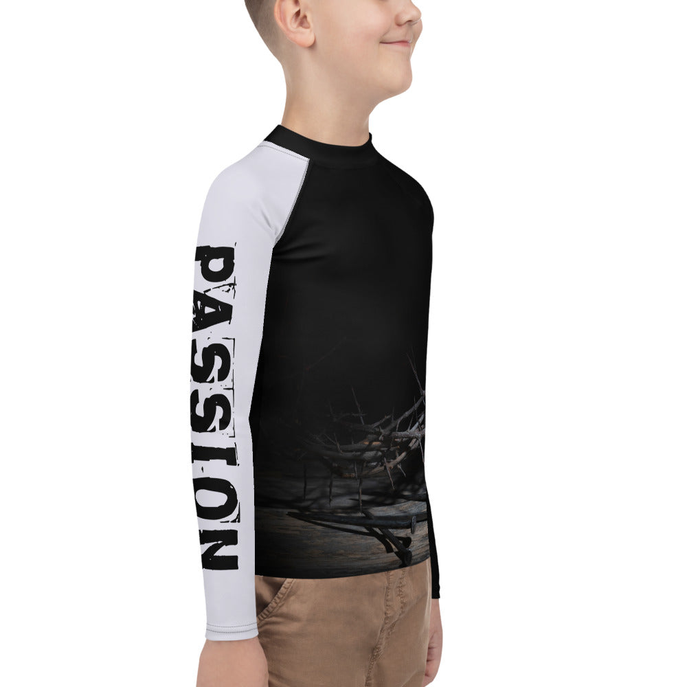 White Belt - Passion - Youth BJJ Rash Guard