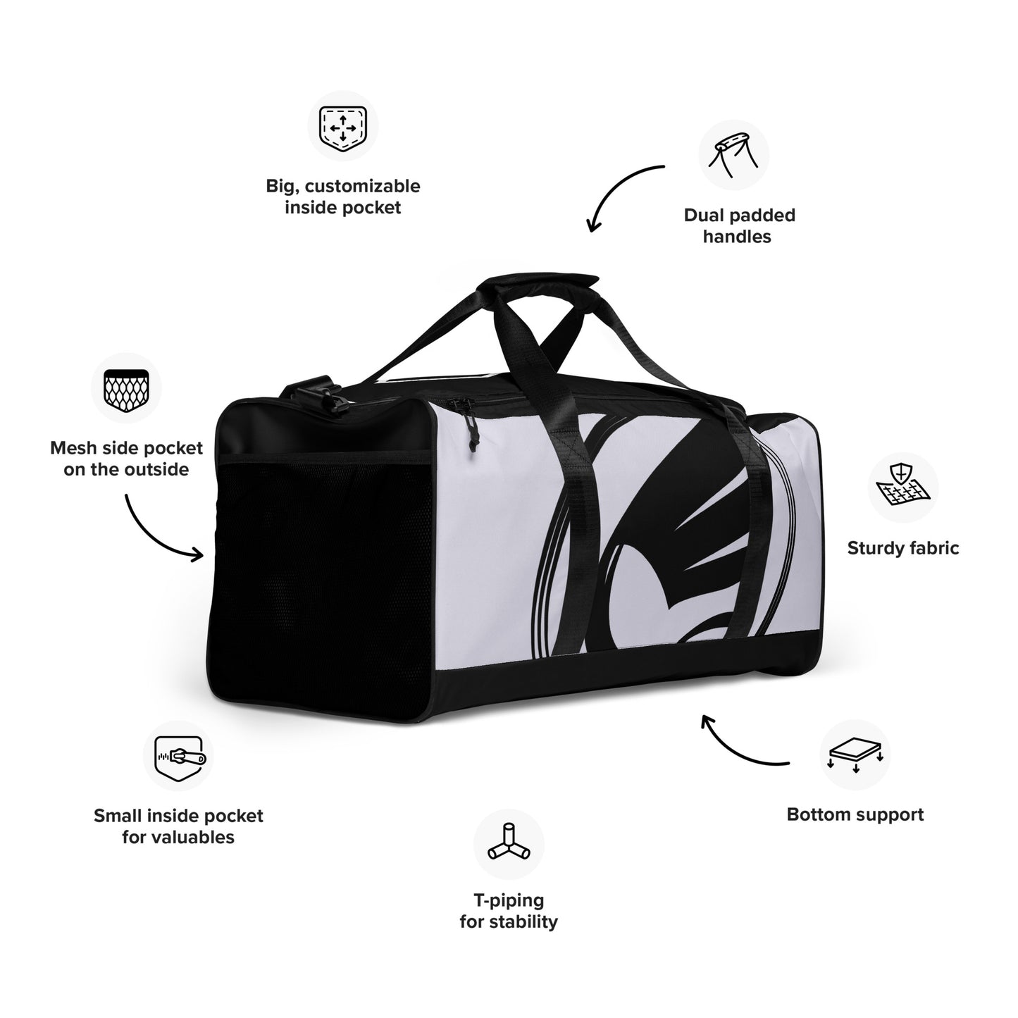 Guardian Angel Ranked Duffle Bag - White Belt