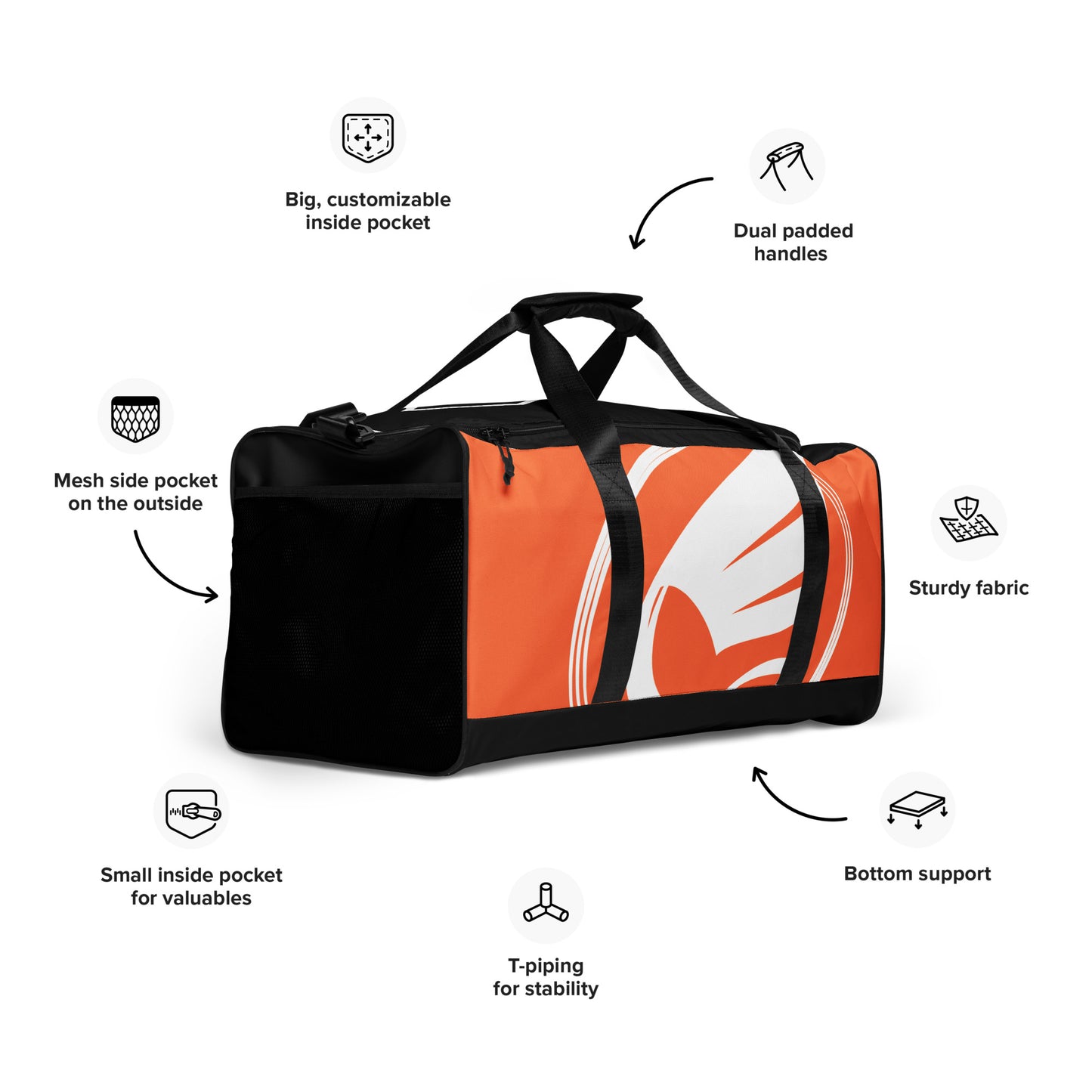 Guardian Angel Ranked Duffle Bag - Orange Belt