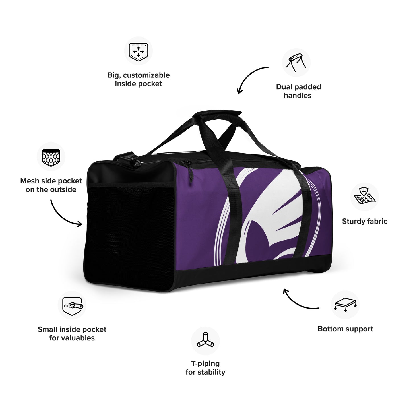 Guardian Angel Ranked Duffle Bag - Purple Belt