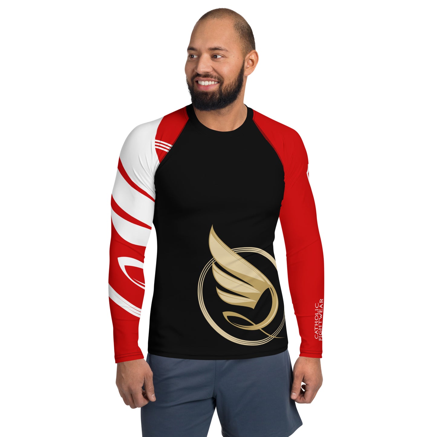 Guardian Angel Adult BJJ Rank Rash Guard - Black Belt