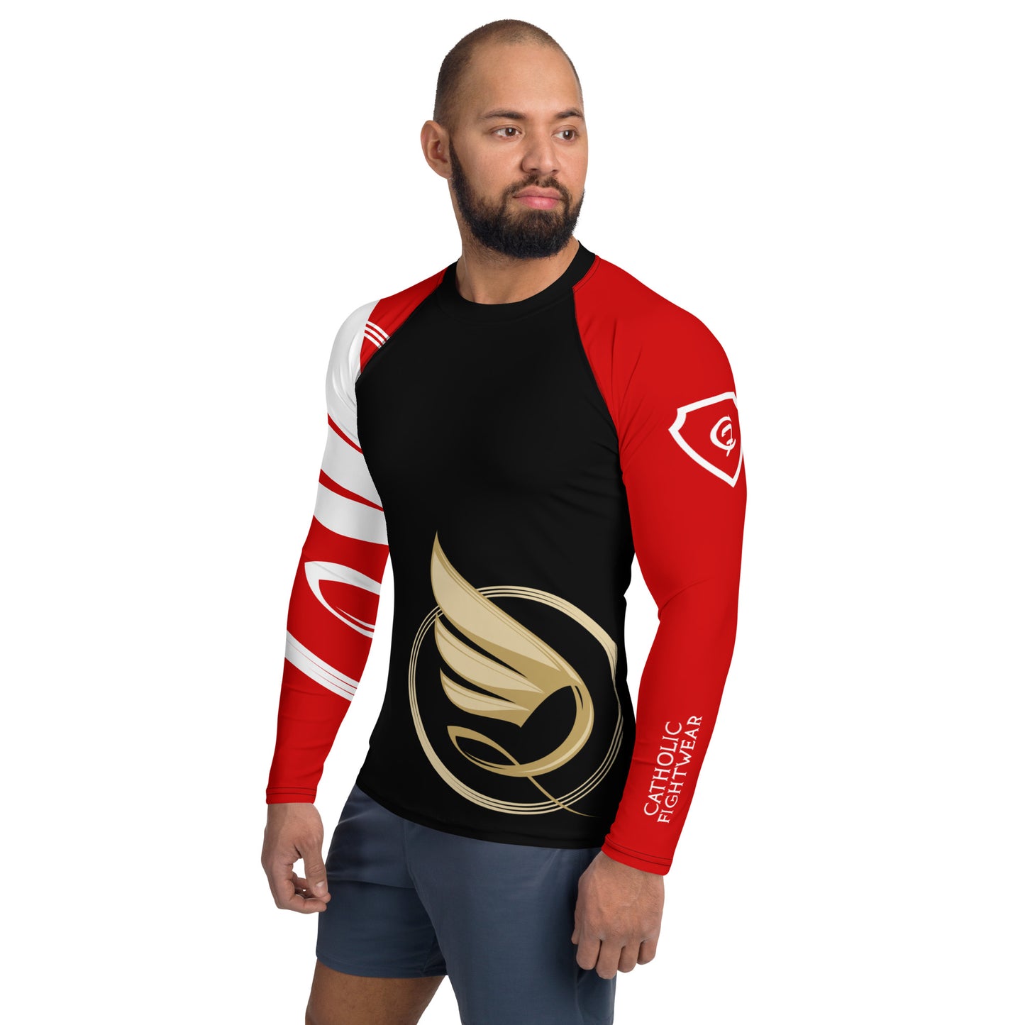 Guardian Angel Adult BJJ Rank Rash Guard - Black Belt