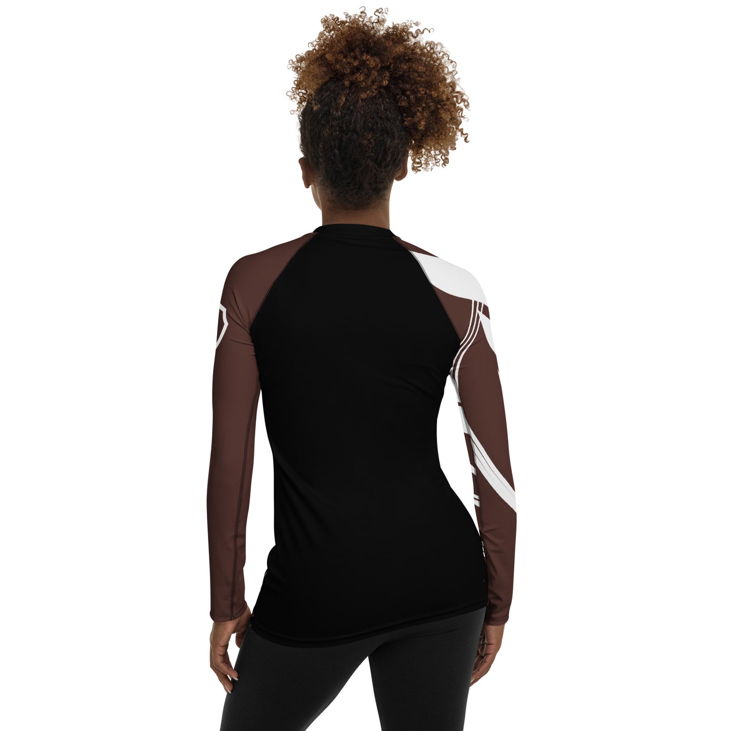 Guardian Angel Women's BJJ Rank Rash Guard - Brown Belt