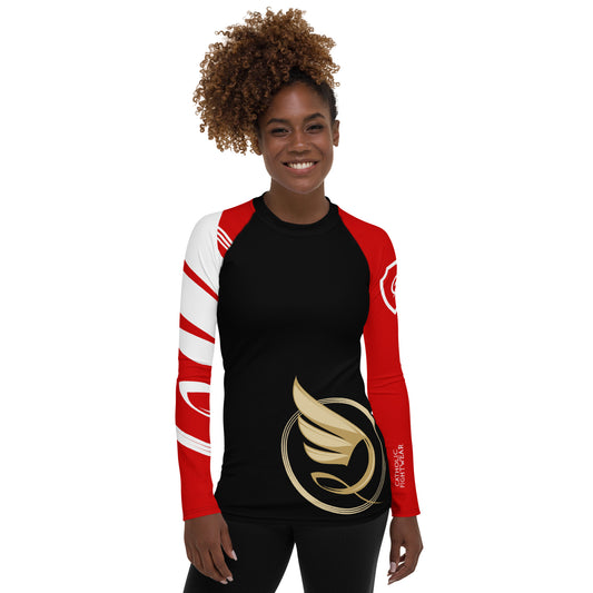 Guardian Angel Women's BJJ Rank Rash Guard - Black Belt