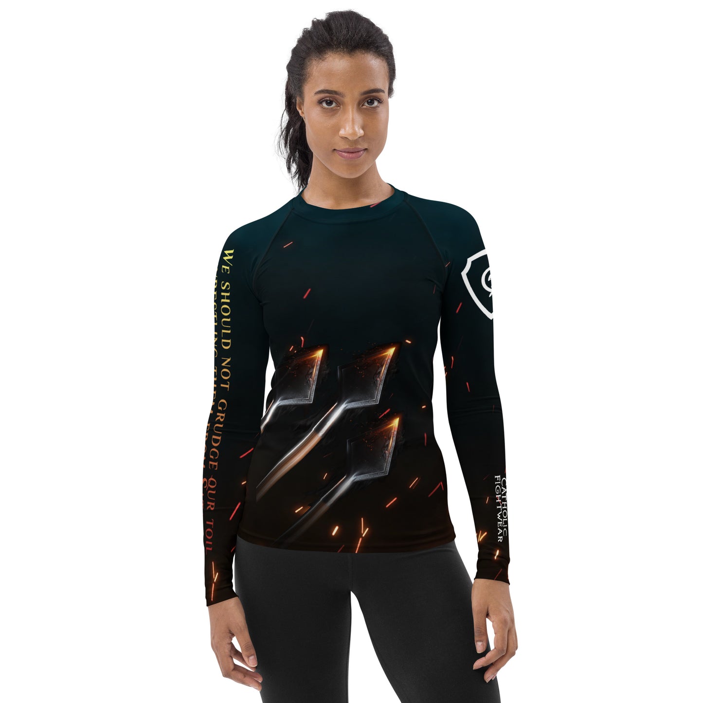 St Sebastian Women's BJJ Rash Guard