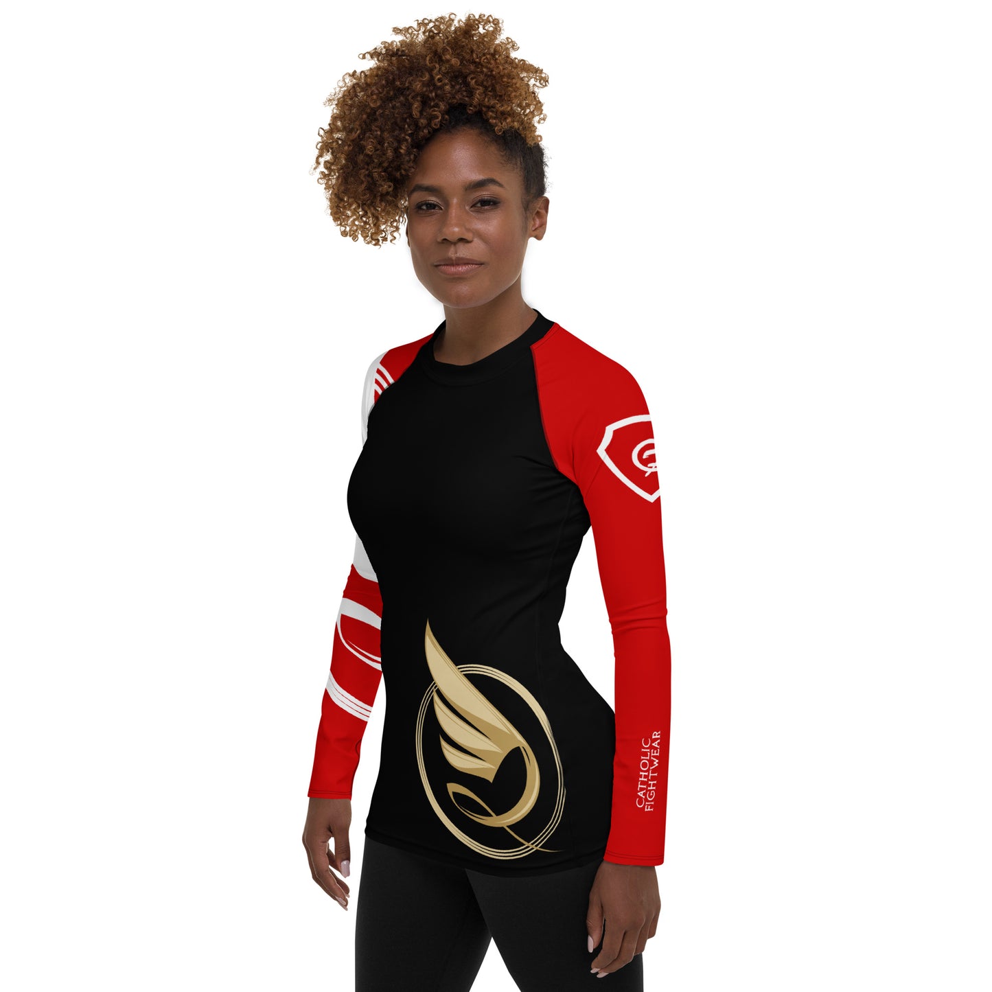 Guardian Angel Women's BJJ Rank Rash Guard - Black Belt