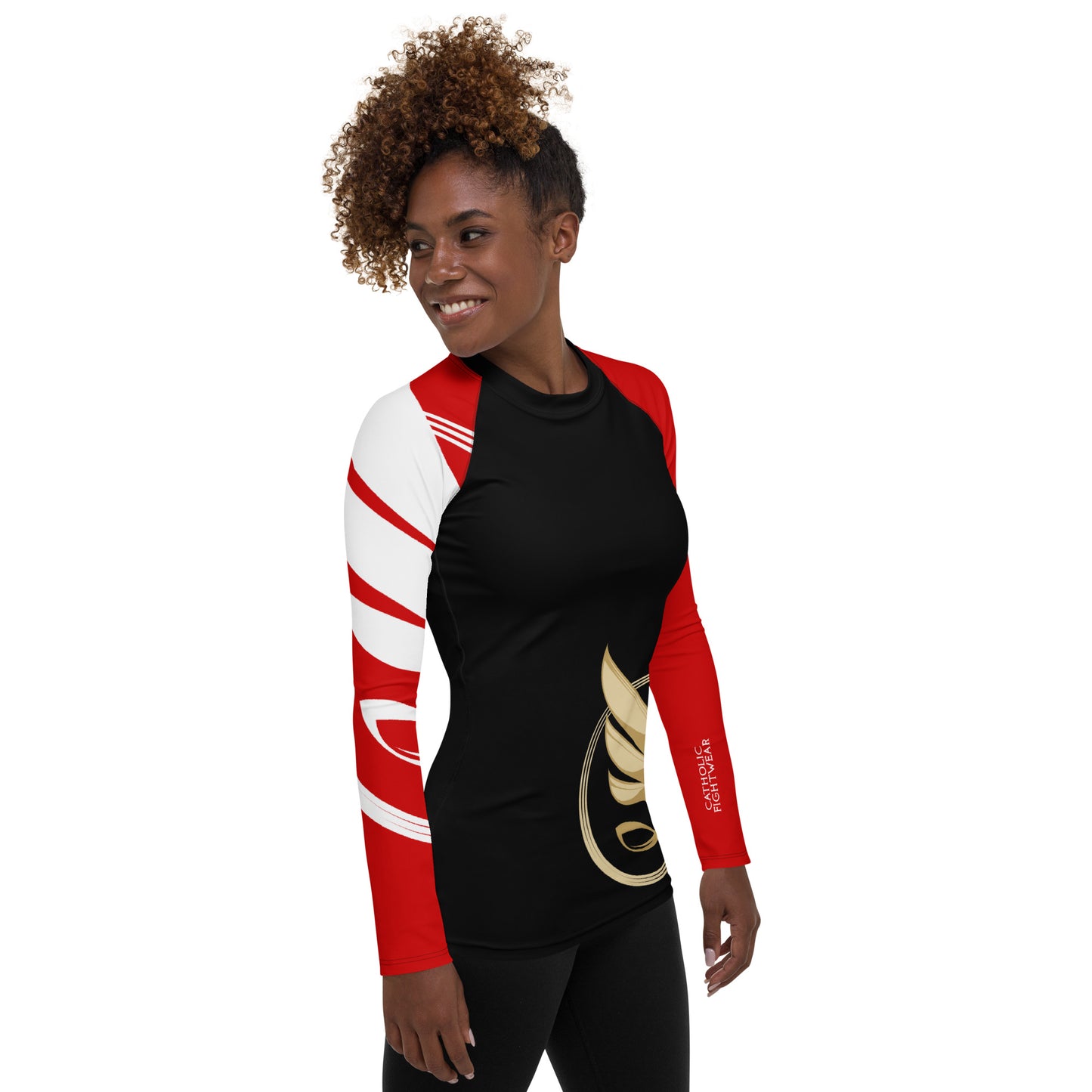 Guardian Angel Women's BJJ Rank Rash Guard - Black Belt