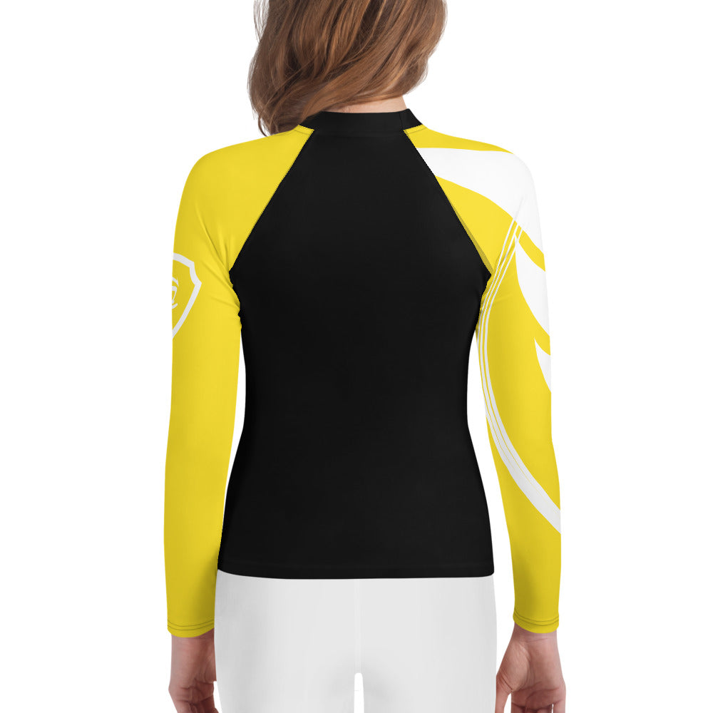 Guardian Angel Youth BJJ Rank Rash Guard - Yellow Belt