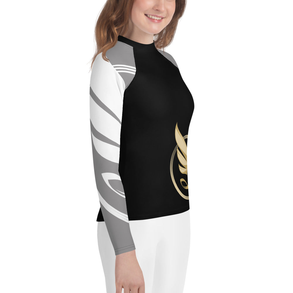 Guardian Angel Youth BJJ Rank Rash Guard - Gray Belt