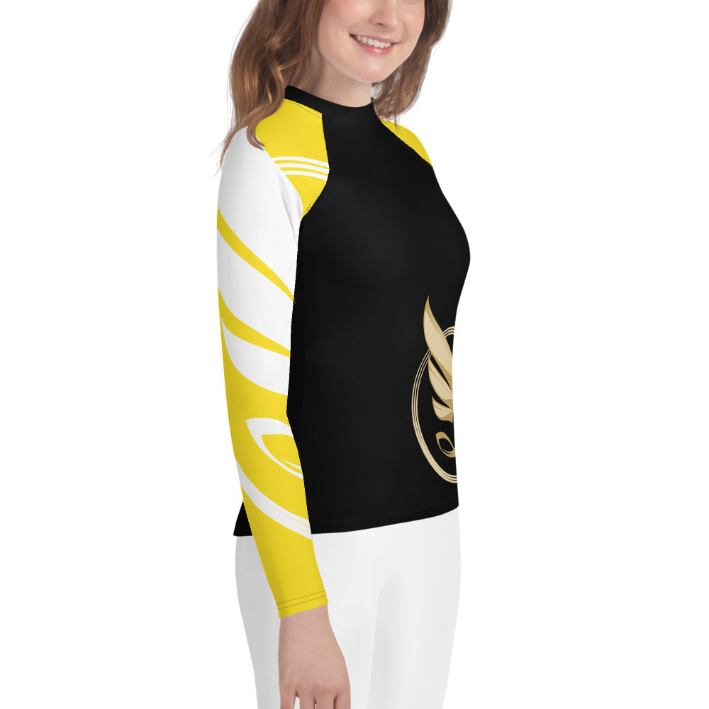 Guardian Angel Youth BJJ Rank Rash Guard - Yellow Belt