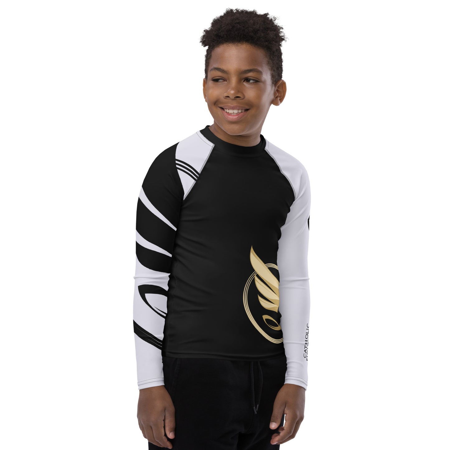 Guardian Angel Youth BJJ Rank Rash Guard - White Belt